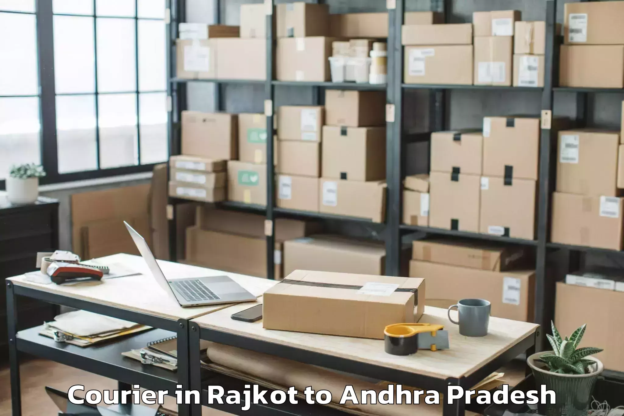 Book Rajkot to Yerravaram Courier Online